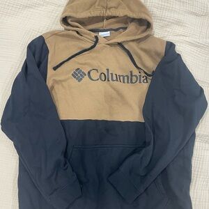 Columbia Men's Two-Tone Hoodie in Tan and Black